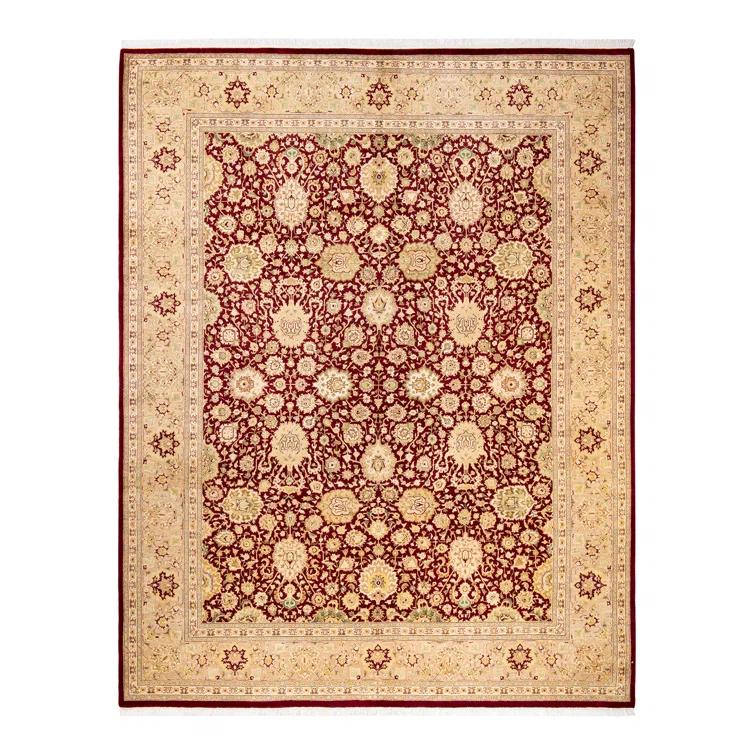 Isabelline Veleria One-of-a-Kind 8' 1" X 10' 2" 2010s Wool Area Rug in Red