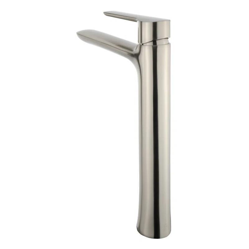 Round Single Hole Vessel Sink Bathroom Faucet