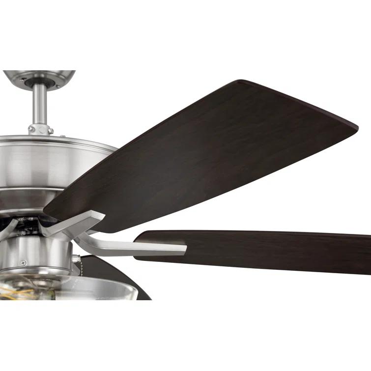 Pro Plus 101 Clear Bowl Light Kit 52'' Ceiling Fan with Light Kit