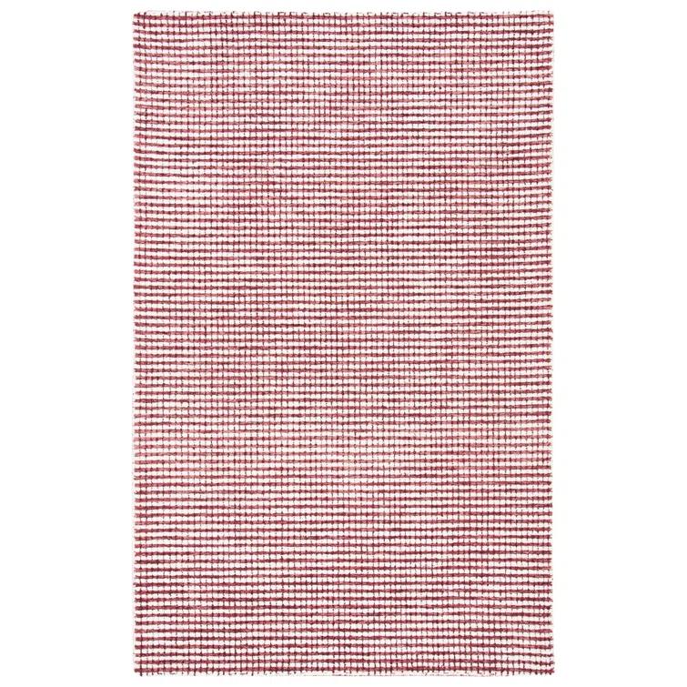 Abstract Hand Tufted Wool Checkered Rug