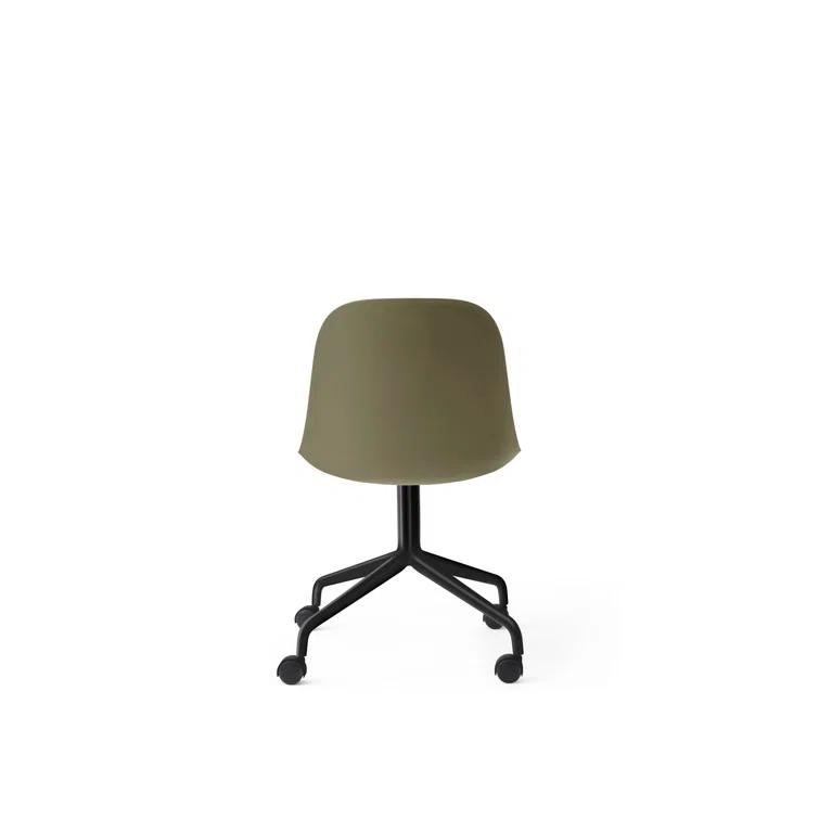Olive High Swivel Seat Side Chair with Wood or Metal Legs