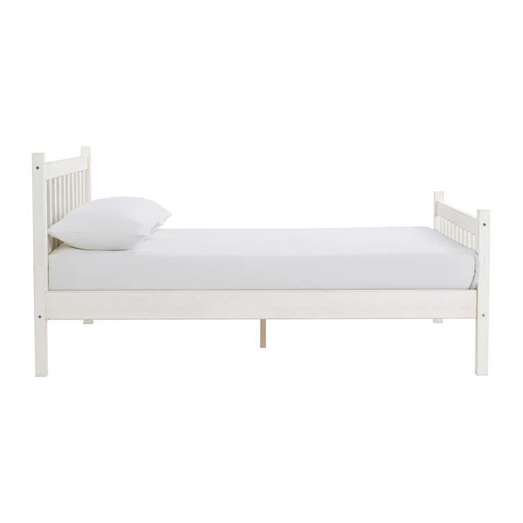 Windsor Wood Farmhouse Industrial Bohemian Style 3 Pc Bedroom Set With Slat Twin Bed 2 Nightstands