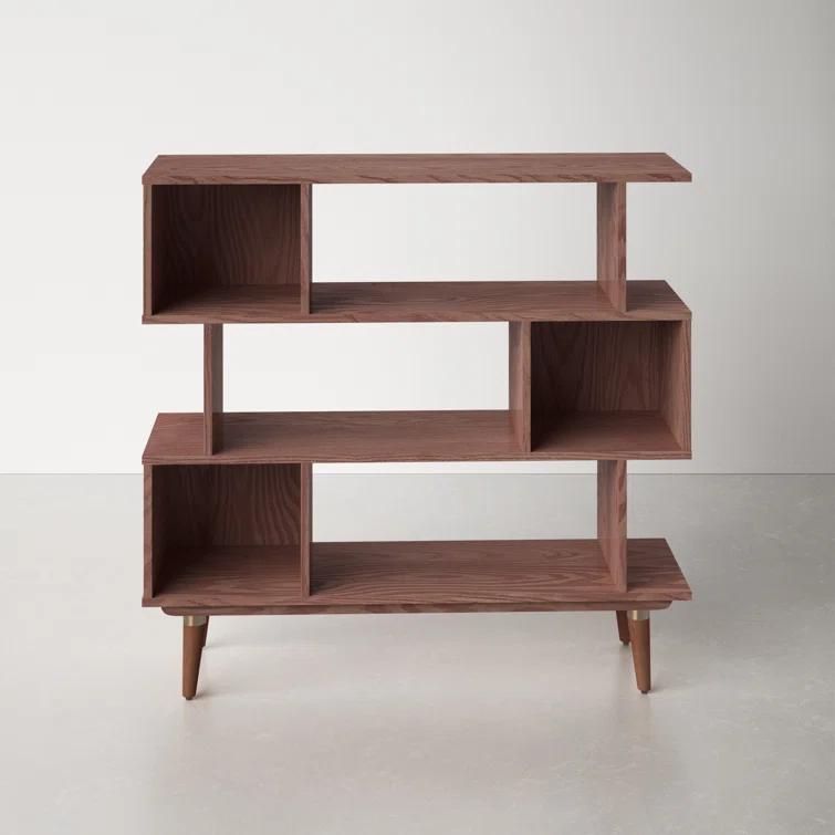 Harmon Wide Geometric Bookcase