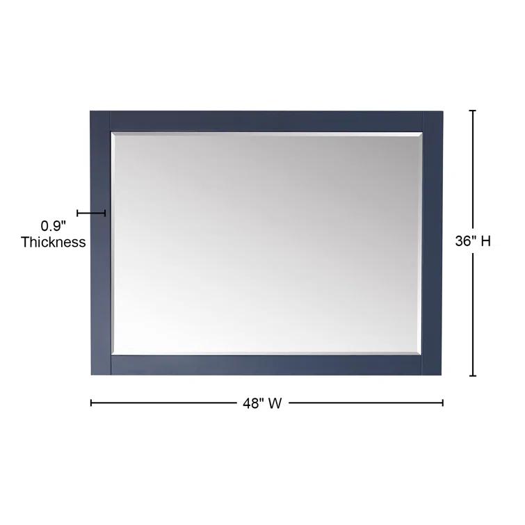 Ivy Wood Flat Wall Mirror