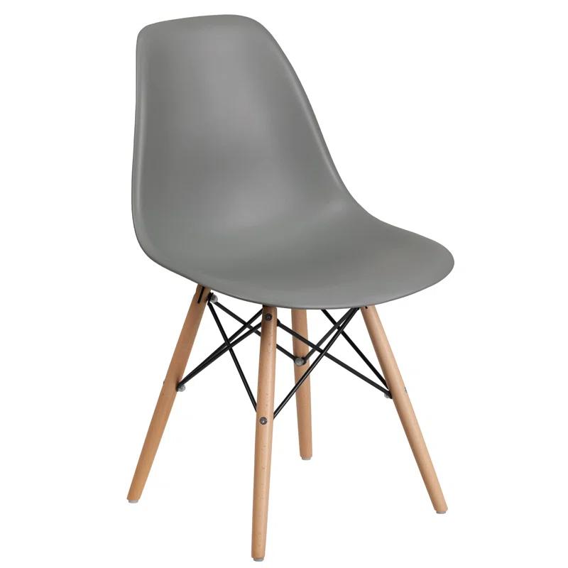 Chair with Wooden Legs for Versatile Kitchen, Dining Room, Living Room, Library or Desk Use (Set of 2)