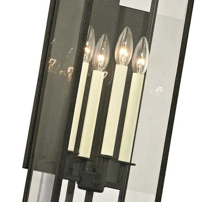 Judy Outdoor Sconce - Black / 28.5"H