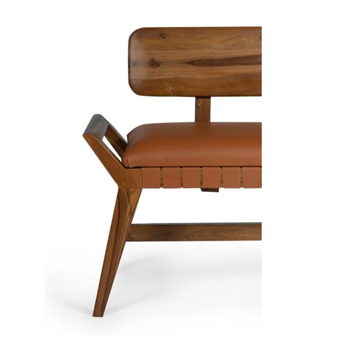 Sienna Leather Bench