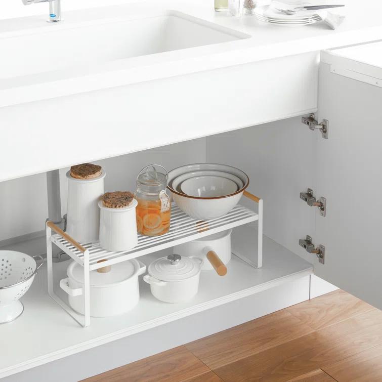 Yamazaki White Tosca Wired Organizer Rack