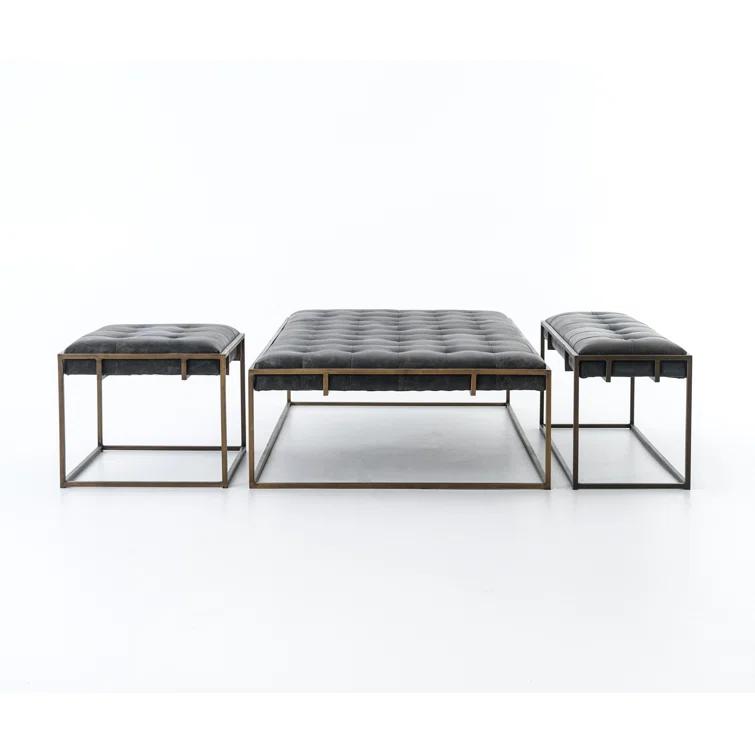 Ford Rectangular Leather End Table (23.5")
