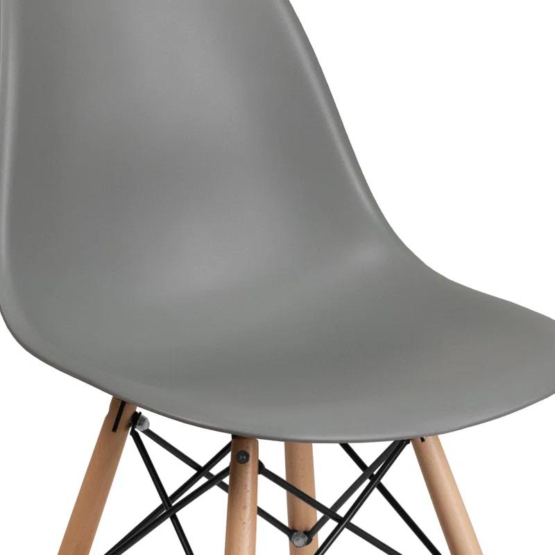 Chair with Wooden Legs for Versatile Kitchen, Dining Room, Living Room, Library or Desk Use (Set of 2)