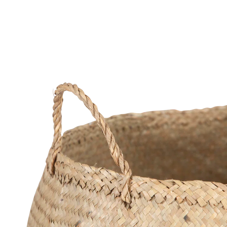 Handmade Seagrass Basket With Handles 1