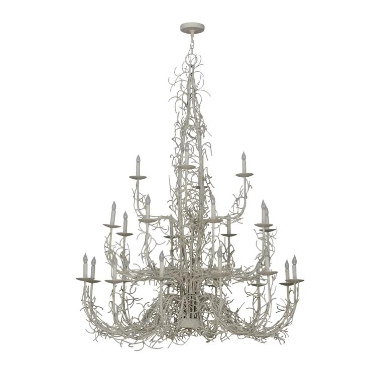 2nd Ave Lighting Twigs 24 - Light Dimmable Empire Chandelier