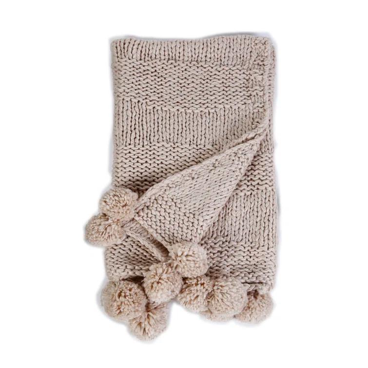 Oulu Throw by Pom Pom At Home - Natural