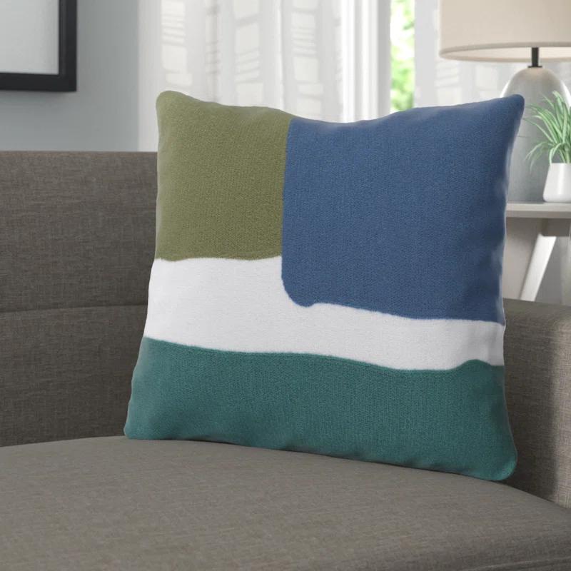 Livabliss Blossom Patchwork Cotton Pillow Cover
