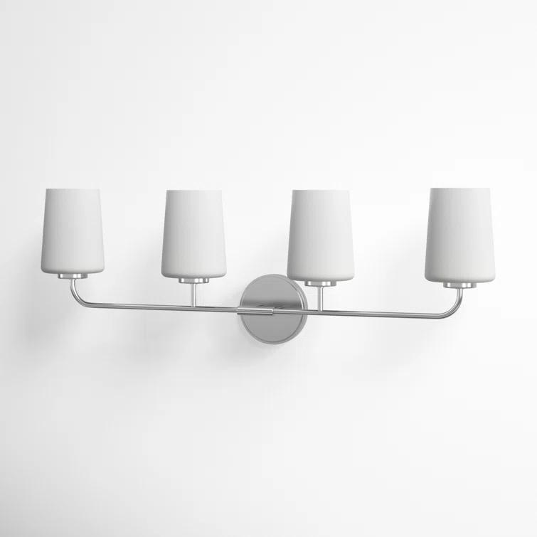 Fitz 4 Light Frosted Dimmable Vanity Light