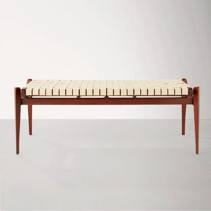 Kenan Genuine Leather Bench