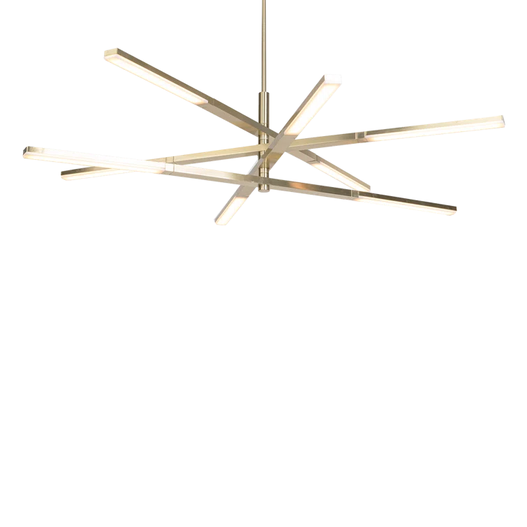 Erik 8 Light Metal Dimmable LED Sputnik Chandelier
