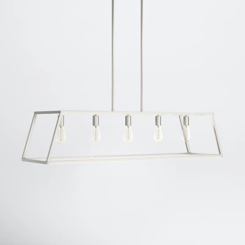 Clare 5 Light Metal Dimmable Kitchen Island Chandelier