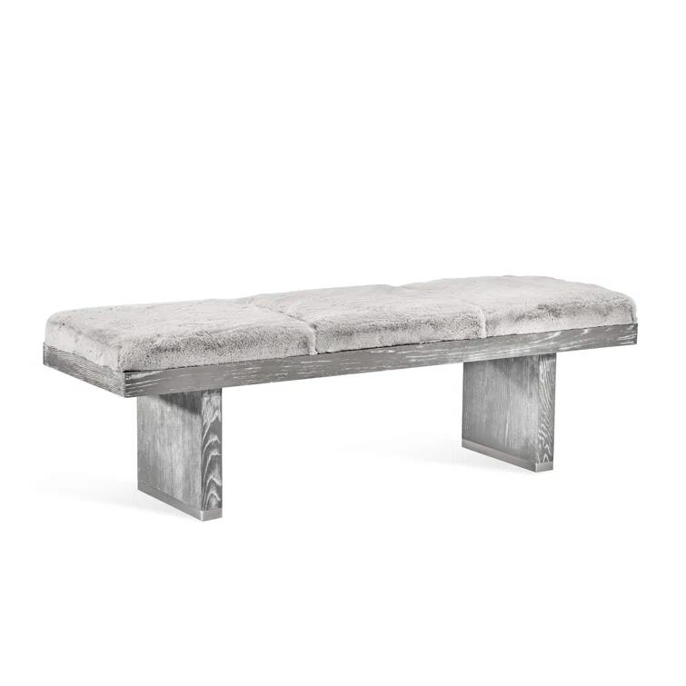 Aaron Faux Fur Upholstered Bench