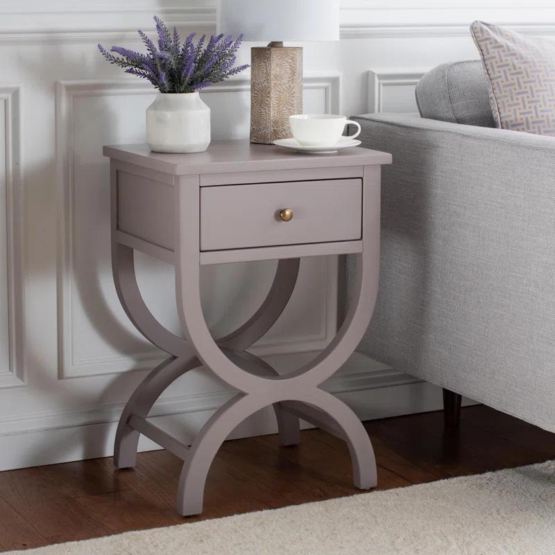 Floris End Table With Storage