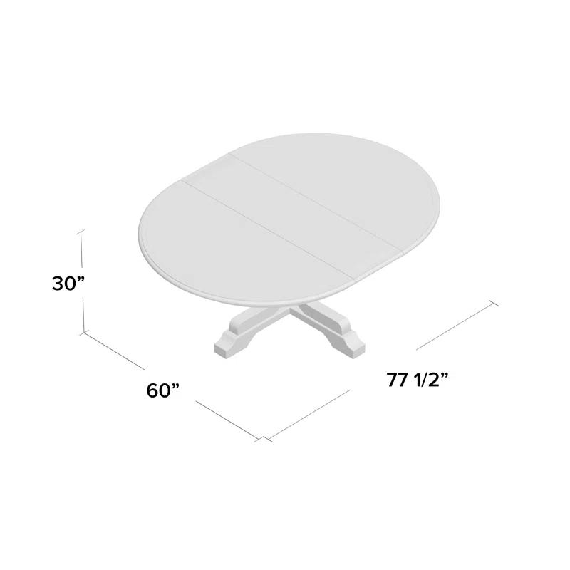 Torrey Oval Solid Wood Base Dining Table