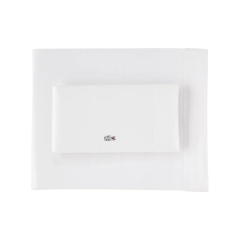 Lacoste Cotton Percale 200 Thread Count 100% Cotton Sheet Set