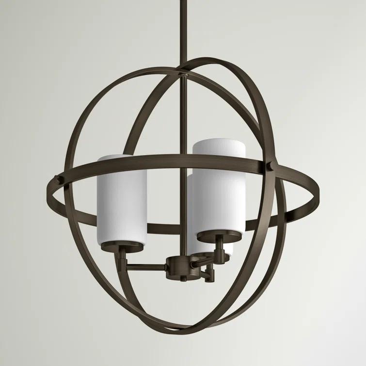 Willa Arlo™ Interiors Evenson 3 - Light Dimmable Globe Chandelier