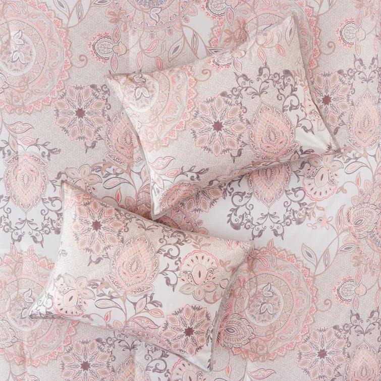 Isla 3 Piece Reversible Cotton Floral Duvet Set