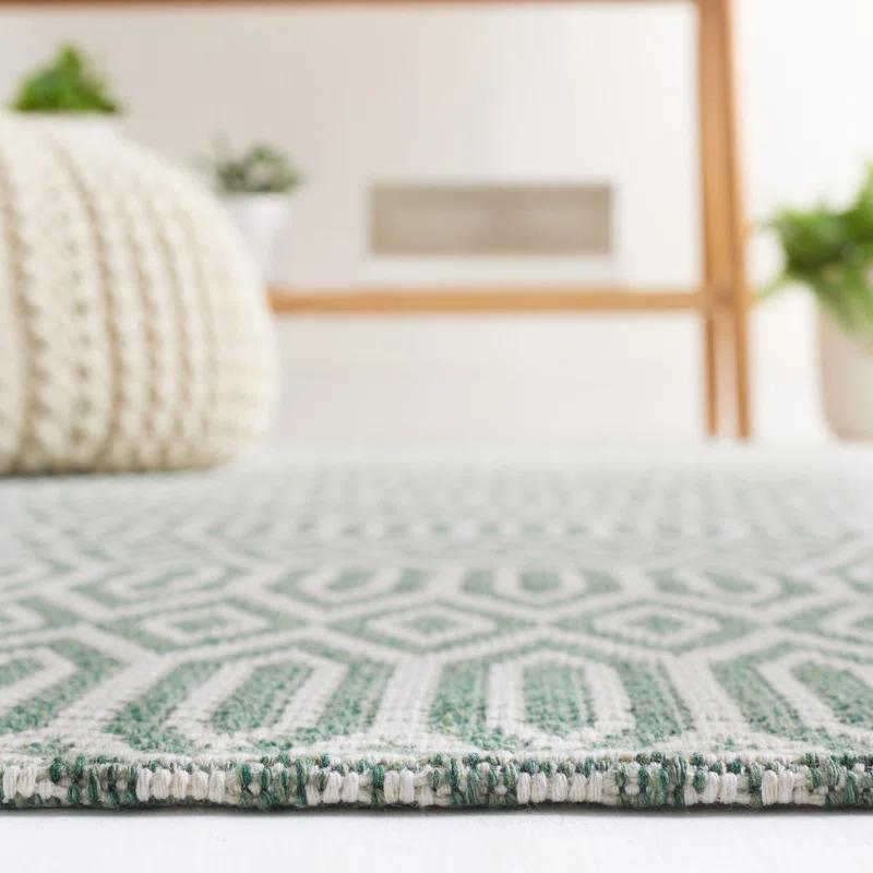 Martha Stewart Rugs Martha Stewart 405 100% Cotton Geometric Rug
