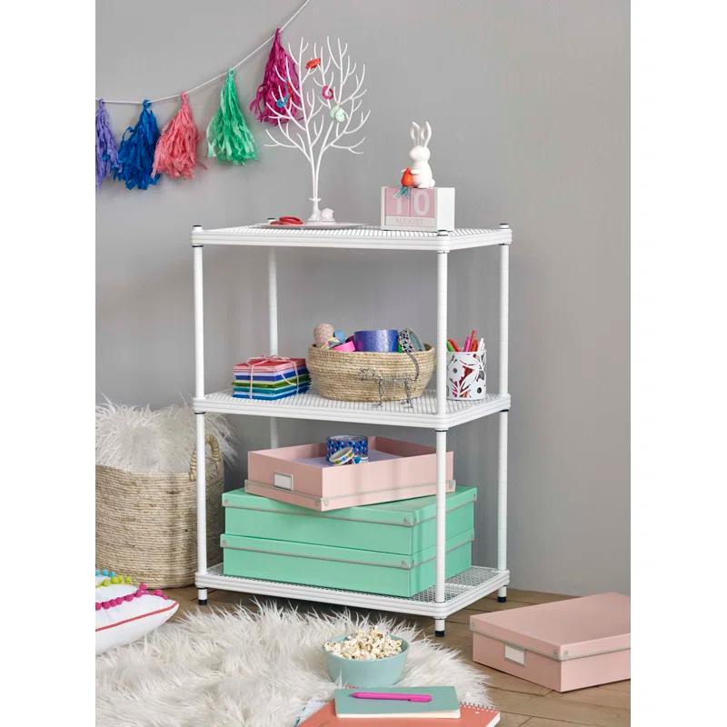 MeshWorks 23.6'' W Steel Height -Adjustable Shelving Unit