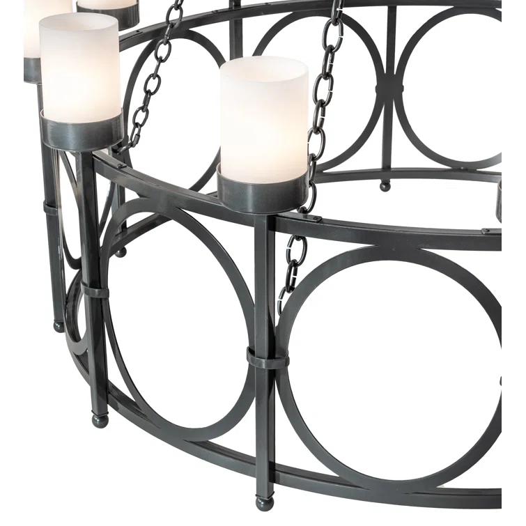 Meyda Lighting Porta 20 - Light Dimmable Tiered Chandelier