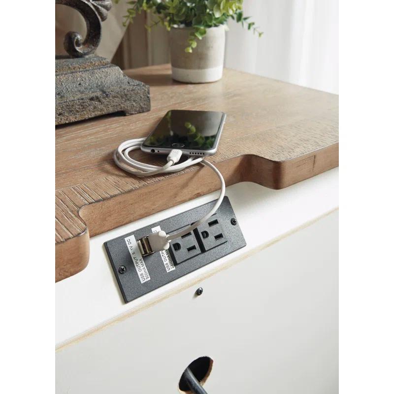 Hayley 3 - Drawer Nightstand in White
