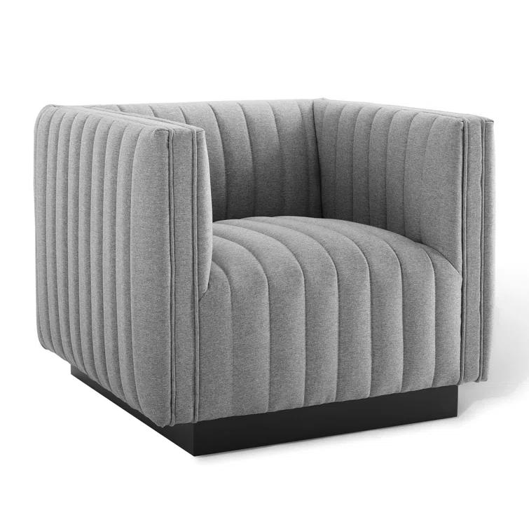 Modway Conjure Channel Tufted Performance Velvet Accent Armchair