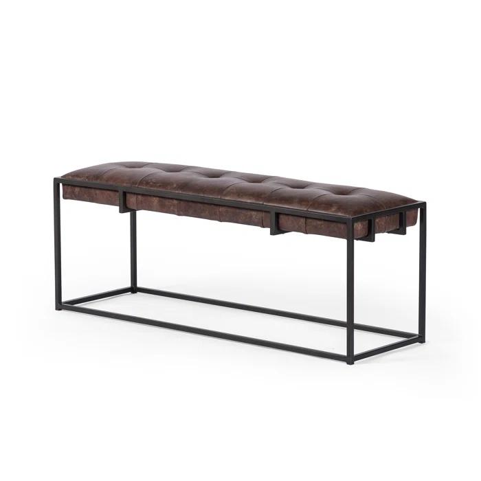 Jazelle Genuine Leather Bench
