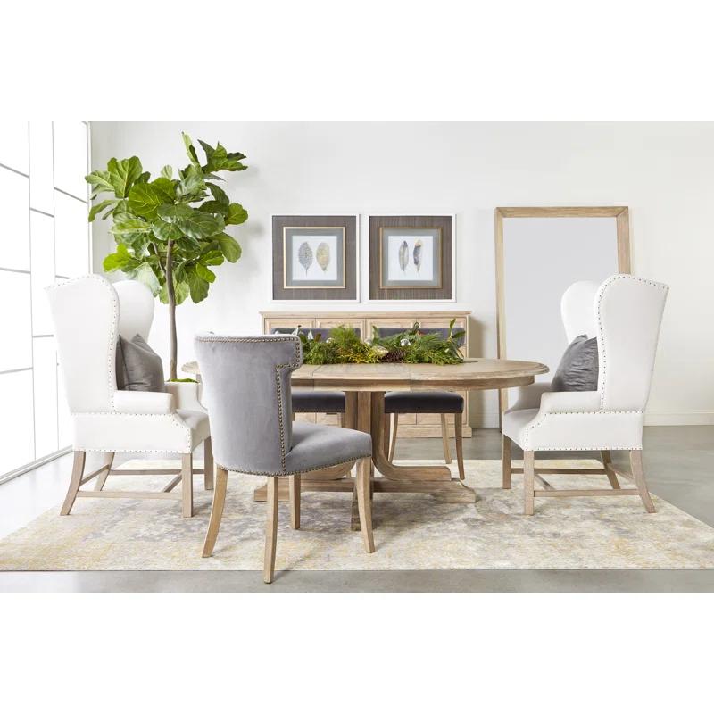 Torrey Oval Solid Wood Base Dining Table