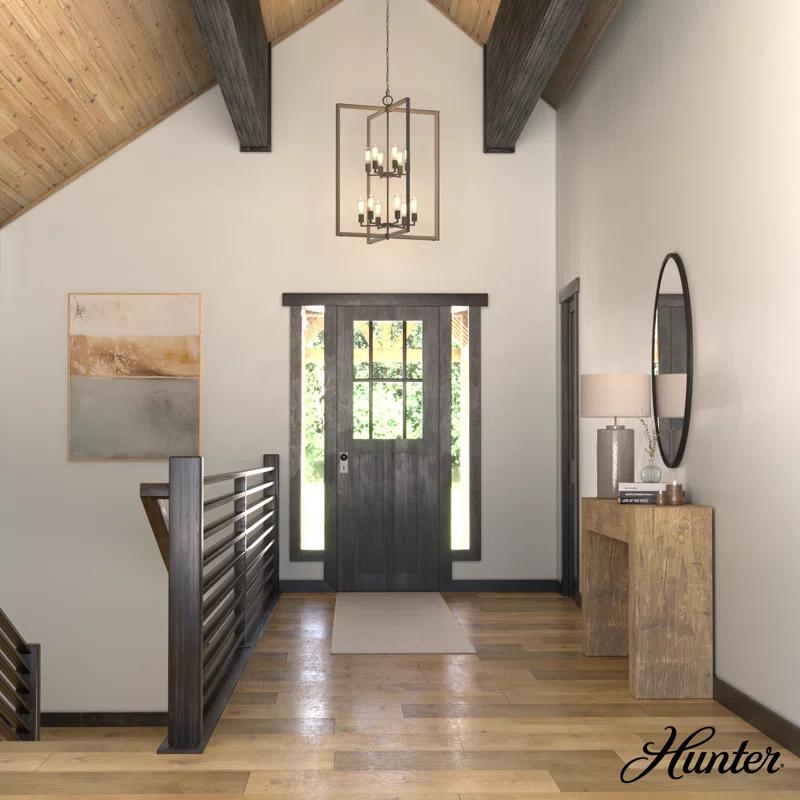 Woodburn 12 Light 30.5 Inch Foyer Pendant Ceiling Light Fixture