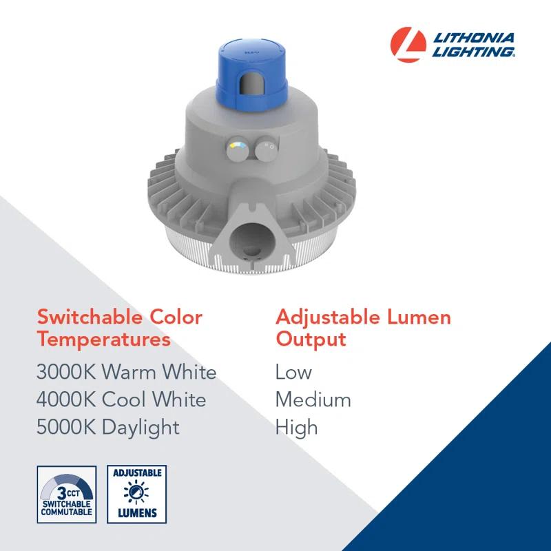 1 - Head LED Hardwired Dusk to Dawn Outdoor Security Area Light