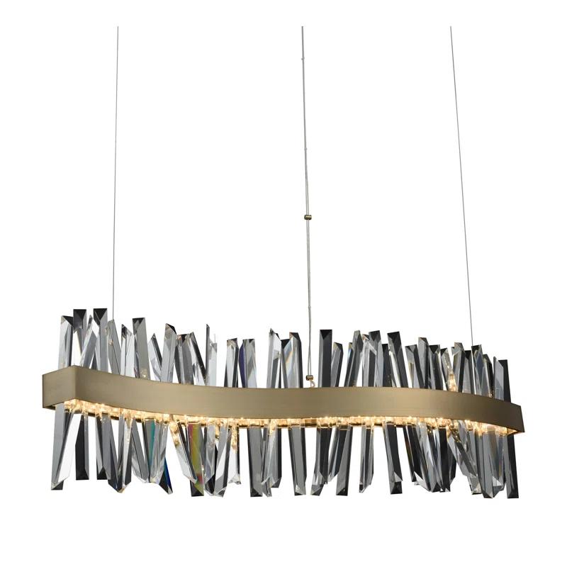 Allegri by Kalco Lighting Glacier 1 - Light LED Kitchen Island Pendant