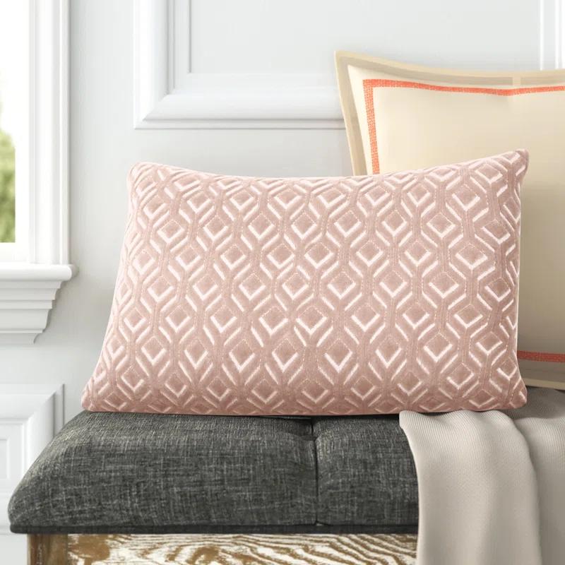 Ryans Embroidered Cotton Lumbar Throw Pillow