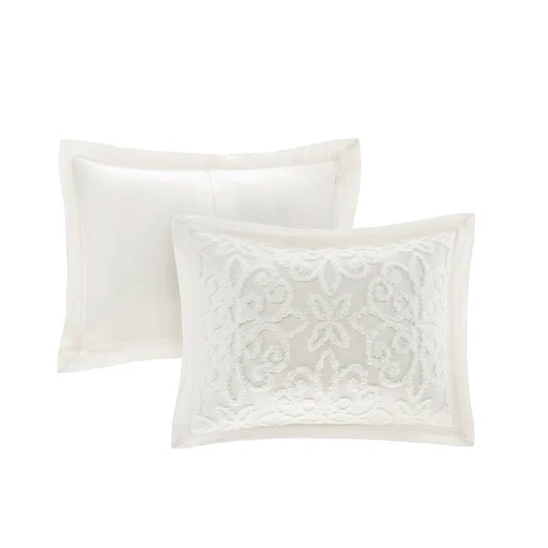 Kelly Clarkson Home Emberly Tufted 100% Cotton Sateen Coverlet Set in Farmhouse Style