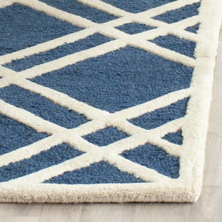 Sanyla Hand Tufted Wool Geometric Rug