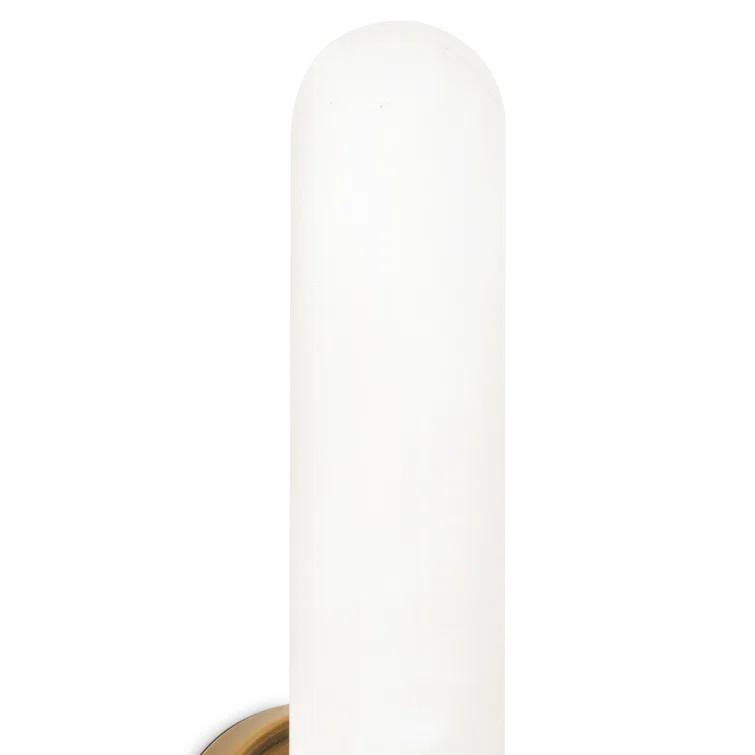 Salon 3-Light Dimmable Natural Brass Alabaster Sconce