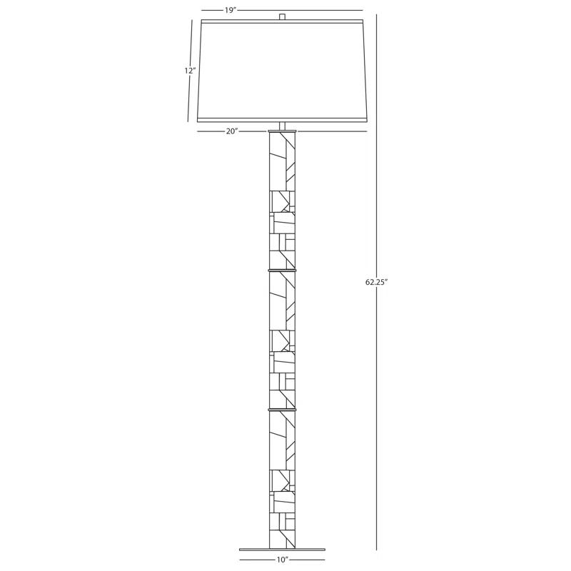 Deane Metal Floor Lamp (62")