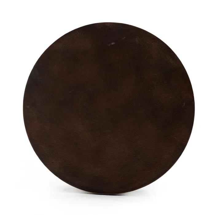 Simone Round Metal End Table (14.5")