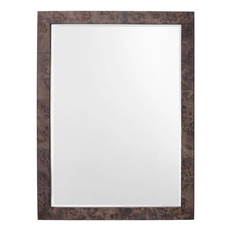 Ronan Burl Wood Mirror - Brown