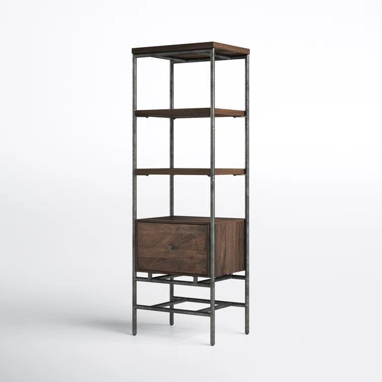 Gerti Narrow Etagere Bookcase