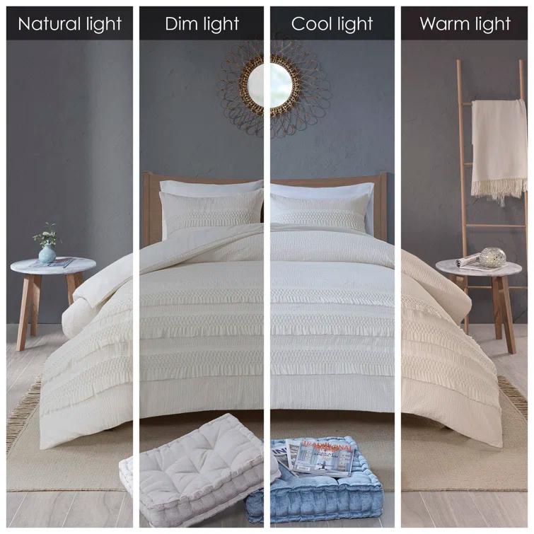 Kelly Clarkson Home Hugo Cotton Seersucker Duvet Cover Set
