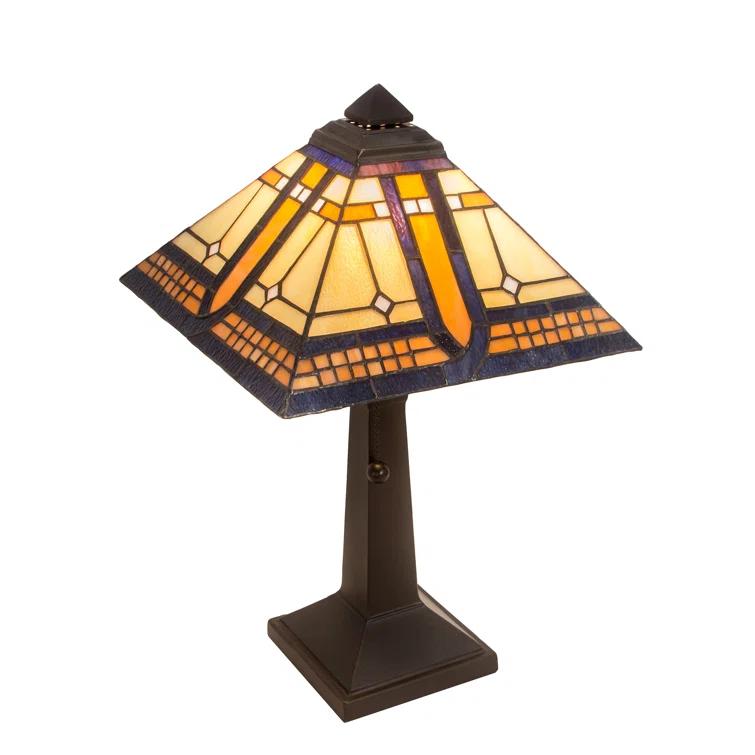 Meyda Tiffany & Stained Glass Metal Table Lamp