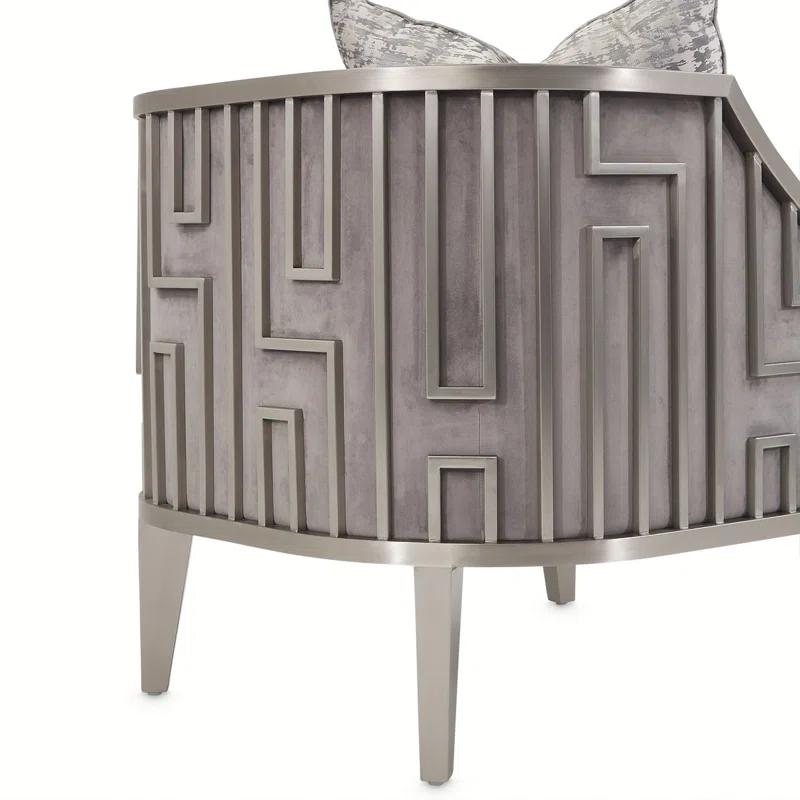Michael Amini Roxbury Park Velvet Armchair