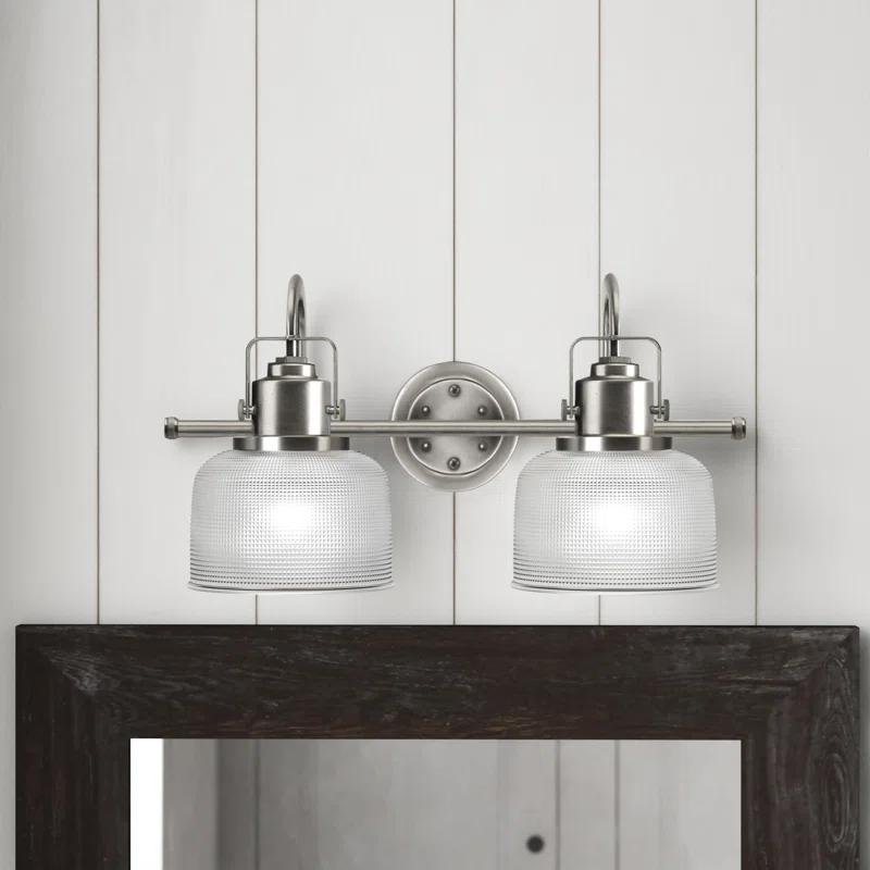 Rosser 2 Light Transparent Dimmable Vanity Light